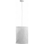 LICHT-ERLEBNISSE - SUSPENSION EN TISSU BLANC Ø 30 CM MODERNE E27 LAMPE SUSPENDUE SALON CHAMBRE À COUCHER - BLANC