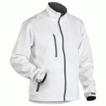 VESTE SOFTSHELL STRETCH+ BLANC/GRIS TAILLE S - BLAKLADER