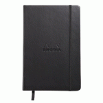 WEBNOTEBOOK A5 192 PAGES UNI PAPIER IVOIRE 90G FERMETURE ÉLASTIQUE - NOIR - LOT DE 2