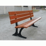 BANC TRIANON 180 CM ACAJOU