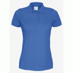 COTTOVER POLO MANCHES COURTES FEMME - CERTIFIÉ GOTS BLEU - TAILLE L
