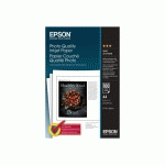 EPSON PHOTO QUALITY INK JET PAPER - MAT - ENDUIT - BLANC PUR - A4 (210 X 297 MM) - 102 G/M² - 100 FEUILLE(S) PAPIER - POUR ECOTANK ET-2710, 2714, 2720, 2721; EXPRESSION PHOTO XP-970; SURECOLOR SC-P7500, T3100