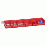 LOT DE 2 - JEU DE BACS À BEC PROFIPLUS 2/7, ROUGE