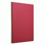 LOT DE 5 - CAHIER RELIURE INTÉGRALE AGE BAG A4 100 PAGES PETITS CARREAUX - ROUGE