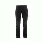 PANTALON DE TRAVAIL MAINTENANCE STRETCH 4D FEMME NOIR/JAUNE FLUO C48 - BLAKLADER