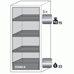 ARMOIRE SÉCURITÉ S-PEGASUS-90 S90.129.060.WDACR JAUNE - ASECOS