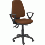 CHAISE ELCHE S BRAS FIXE - ROUE NYLON - BRUN - PIQUERAS Y CRESPO