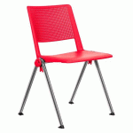 LOT DE 2 - CHAISE REBECCA - ROUGE