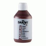 LOT DE 3 - DARWI FLACON DE 250 ML DE PEINTURE ACRYLIQUE UNIVERSELLE OPAQUE - MARRON FONCÉ