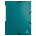 LOT DE 50 - CHEMISES À ÉLASTIQUES 3 RABATS PP RECYCLÉ OPAK - VERT