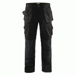 PANTALON DE TRAVAIL ARTISAN BAS AMOVIBLES NOIR TAILLE 54 - BLAKLADER