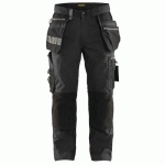 PANTALON DE TRAVAIL ARTISAN STRETCH GRIS FONCÉ/NOIR TAILLE 50L - BLAKLADER