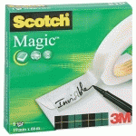 RUBAN ADHÉSIF SCOTCH MAGIC INVISIBLE - LARGEUR 19 MM X LONGUEUR 66 M