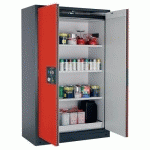 ARMOIRE SÉCURITÉ Q-PEGASUS-90 Q90.195.120.WDAC GRIS/ROUGE - ASECOS