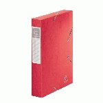CHEMISE BOX CARTE CARTOBOX EXACOMPTA 24 X 32 CM DOS 6 CM ROUGE