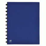 LOT DE 10 - PROTÈGE-DOCUMENTS OXFORD VARIOZIP MEMPHIS A4 60 VUES / 30 POCHETTES AMOVIBLES COUVERTURE POLYPRO BLEU
