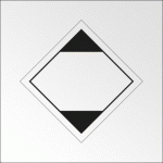 LOT DE 4 - SIGNALISATION DE TRANSPORT NORMALISÉE ADR - QUANTITÉ LIMITÉE LQ11 - 100 X 100 MM - PLAQUE MAGNÉTIQUE