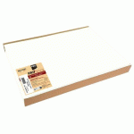 LOT DE 5 - BARQUETTE DE 100 SETS DE TABLE SPUNDBOND, UNIS - FORMAT 30X40CM - BLANC