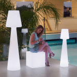 NEWGARDEN LOLA 200 LAMPADAIRE LED IP65, BLANC