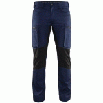 PANTALON DE TRAVAIL SERVICES STRETCH MARINE/NOIR TAILLE 44C - BLAKLADER