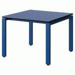 TABLE MALIBU 80X80 T3 SOUDÉ STR BLEU U525/NOIR BLEU 5005