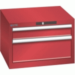 ARMOIRE ROUGE 564X572X383 AVEC 2 TIR. 75KG _ 78.467.070 - LISTA