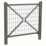 BARRIÈRE PROVINCE GRILLAGÉE 1.07 M AGORA - ZINC GRIS PROCITY - PROCITY