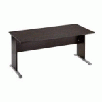 BUREAU DROIT L 160 CM, PIÉTEMENT PLEIN DÉCOR NOIR - MONTRÉAL 2