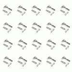 CHARNIÈRE COUDÉE INVISIBLE AMORTIE 105° + EMBASE À VISSER - PAR 20 - X91 EMUCA