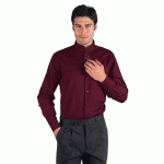 CHEMISE UNISEXE MANCHES LONGUES DUBLINO BORDEAUX