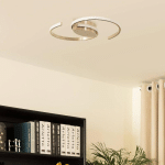 LINDBY CHUKIRA PLAFONNIER LED 21W STEPDIM NICKEL