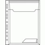 POCHETTE PERFORÉE / PORTE DOCUMENT COMBIFILE MAXI, - LOT DE 3