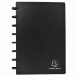 PORTE-CARTES DE VISITE EXACOMPTA POLYPROPYLÈNE 16 X 21 CM NOIR- 120 CARTES