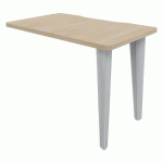 RETOUR EVIDENCE 100 X 60 CM CHÊNE NATUREL PIED ALU - VINCO