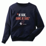 SWEAT À MESSAGE HOMME SSWEAT TAILLE: XL BLEU FONCÉ - PARADE
