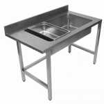 TABLE DE DÉBOITAGE PROFESSIONNELLE EN INOX 700 X 600 MM