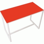 TABLE RÉUNION HAUTE 6 PERSONNES PLT. ROUGE- MANUTAN EXPERT