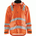 VESTE DE PLUIE HAUTE VISIBILITÉ NIVEAU 3 ORANGE TAILLE 4XL - MANUTAN COLLECTIVITÉS