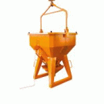 BENNE À BÉTON À TUYAU, RÉCEPTACLE LAITANCE