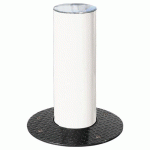 BORNE RÉTRACTABLE Ø 22 CM INOX BROSSÉ - BLANC 9010 - PROCITY
