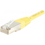 CORDON RJ45 CATEGORIE 6 F/UTP JAUNE - 5 M