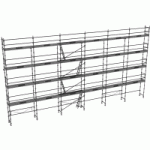 ECHAFAUDAGE DE FAÇADE DUO 45 LOT DE 190 M2