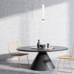 EKO-LIGHT SUSPENSION JOKER, BLANCHE/ARGENTÉE, À UNE LAMPE