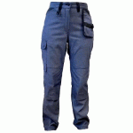 PANTALON DE TRAVAIL - FEMME - DENIM - TAILLE 52 L