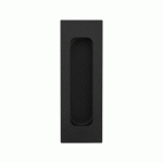 POIGNÉE CUVETTE RECTANGULAIRE - POUR PORTE À GALANDAGE - SERIE EZ1703Q - NOIR - BEC-DE-CANE SANS TROUS KARCHER DESIGN
