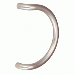 POIGNÉE DEMI-LUNE PORTE BATTANTE - ALUMINIUM ARGENT - PG 3020 NM VACHETTE