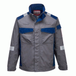 PORTWEST FR08 VESTE BIZFLAME ULTRA BICOLORE GRIS - TAILLE XL