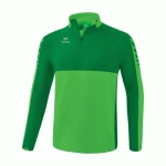 SWEAT DEMI-ZIP ADULTE - ERIMA - SIX WINGS GREEN/ÉMERAUDE