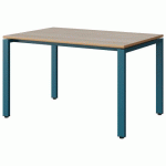 TABLE MALIBU 120X80 T5 SOUDÉ STRA ALAISÉ ACACIA/BLEU 5025
