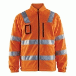 VESTE POLAIRE HAUTE VISIBILITÉ ORANGE FLUORESCENT TAILLE XL - BLAKLADER